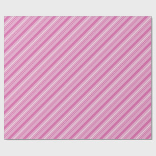 Papel De Presente Bandas de canas, cor-de-rosa-pastel e doce branco