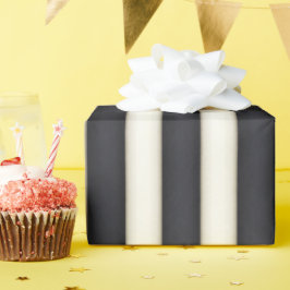 Papel De Presente Bandas Vitorianas Brancas Negras e Antigas