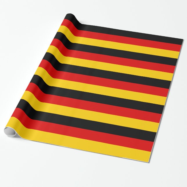 Papel De Presente bandeira alemã (Desenrolado)
