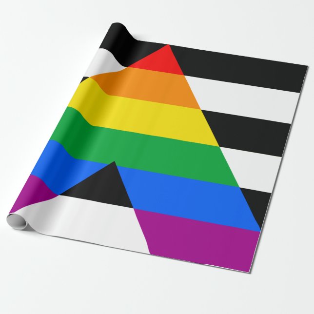 Papel De Presente Bandeira Aliada LGBTQ+ (Desenrolado)