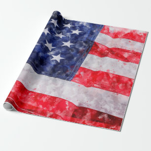 Papel De Presente bandeira americana