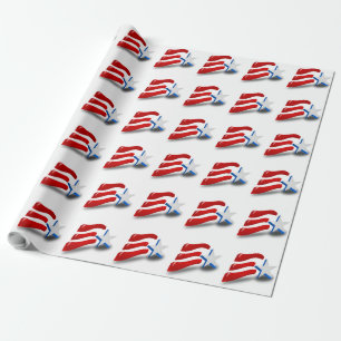 PAPEL DE PRESENTE BANDEIRA AMERICANA
