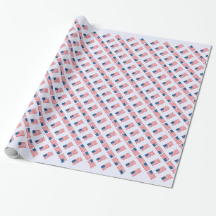 Papel De Presente Bandeira americana