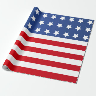 Papel De Presente Bandeira americana da bandeira dos Estados Unidos