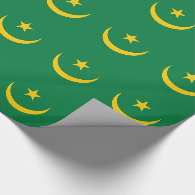 Papel De Presente Bandeira Antiga da Mauritânia (Ponta)
