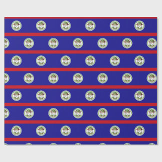 Papel De Presente Bandeira Belizenha