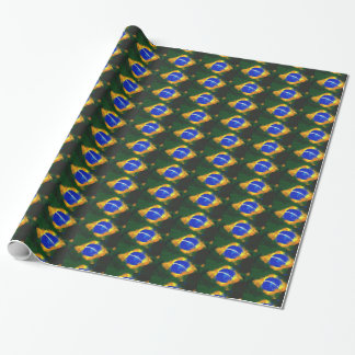 Papel De Presente Bandeira brasileira BR Brasil
