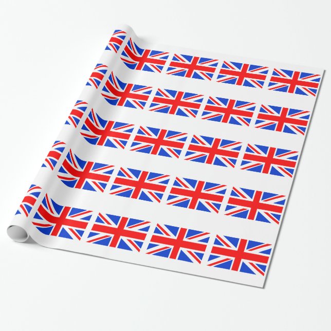 Papel De Presente Bandeira Britânica (Desenrolado)