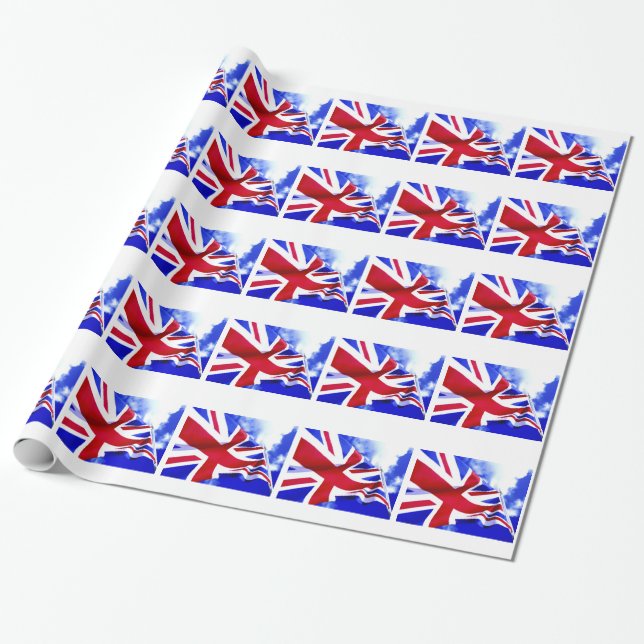 PAPEL DE PRESENTE BANDEIRA BRITÂNICA (Desenrolado)