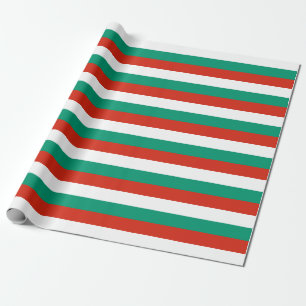 Papel De Presente Bandeira Bulgária