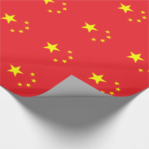 Papel De Presente Bandeira Chinesa