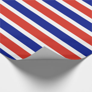 Papel De Presente Bandeira Civil da Costa Rica