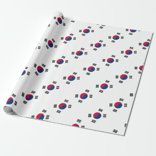 Papel De Presente Bandeira coreana sul