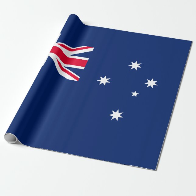 Papel De Presente Bandeira da Austrália (Desenrolado)