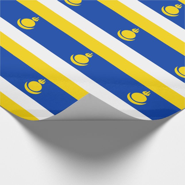 Papel De Presente Bandeira da Buryatia Patriótica (Ponta)