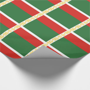 Papel De Presente Bandeira da Chechênia