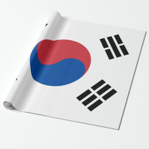 Papel De Presente Bandeira da Coreia do Sul (ROK)