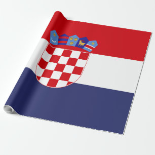 Papel De Presente Bandeira da Croácia