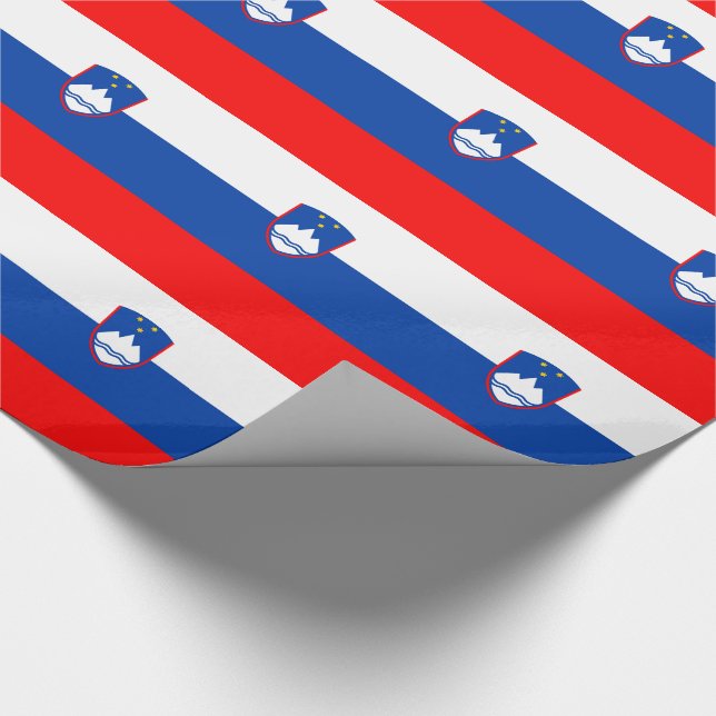 Papel De Presente Bandeira da Eslovênia (Ponta)