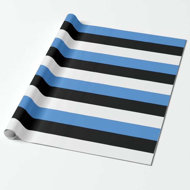 Papel De Presente Bandeira da Estônia (Desenrolado)