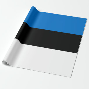 Papel De Presente Bandeira da Estônia