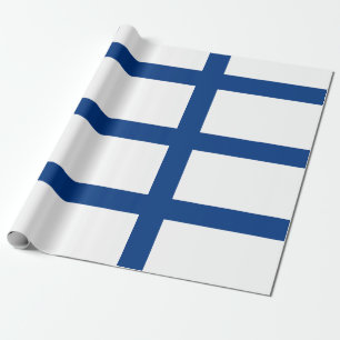 Papel De Presente Bandeira da Finlândia