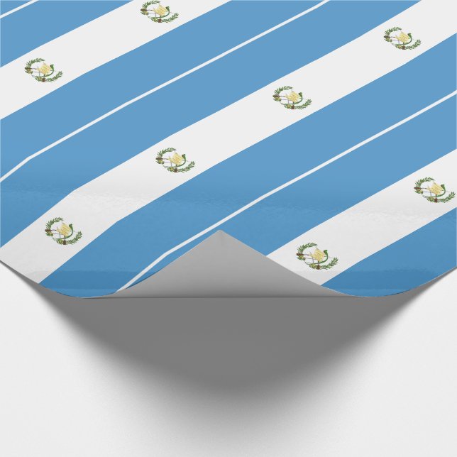 Papel De Presente Bandeira da Guatemala (Ponta)