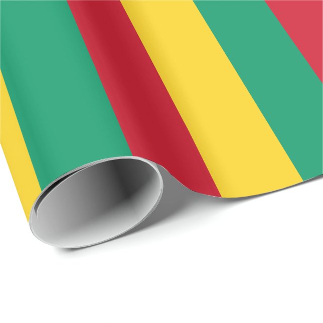 Papel De Presente Bandeira da Guiné (Ponta do rolo)
