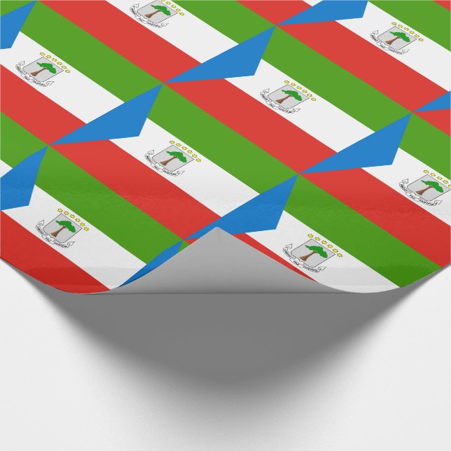 Papel De Presente Bandeira da Guiné Equatorial (Ponta)