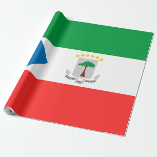 Papel De Presente Bandeira da Guiné Equatorial