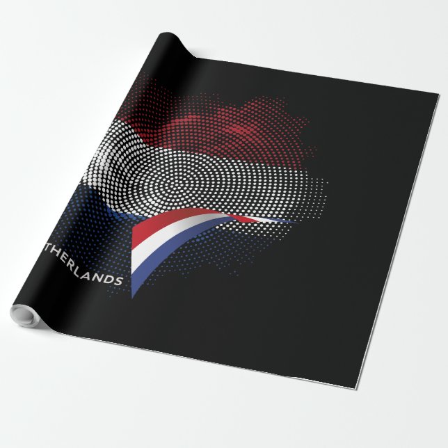 Papel De Presente bandeira da Holanda (Desenrolado)