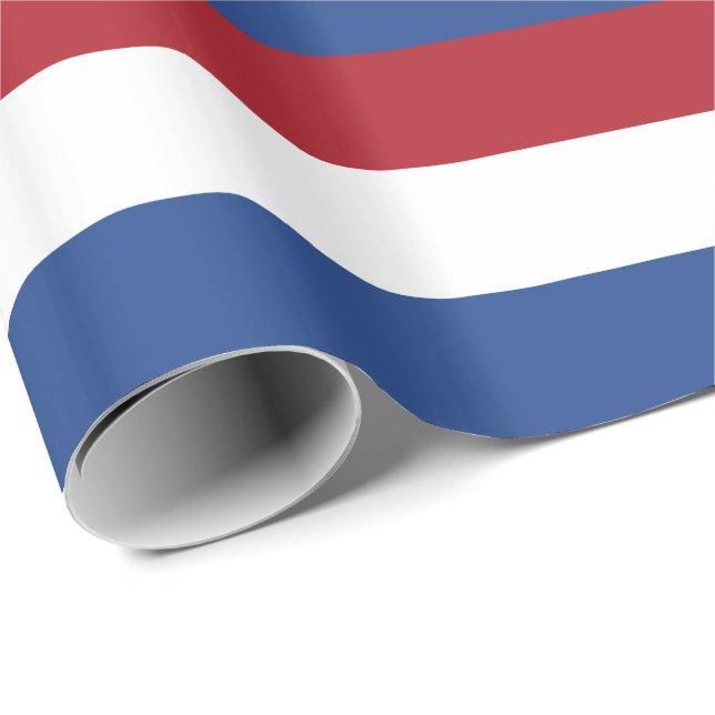 Papel De Presente Bandeira da Holanda (Ponta do rolo)