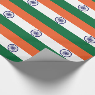 Papel De Presente Bandeira da Índia