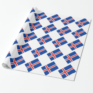 Papel De Presente Bandeira da Islândia