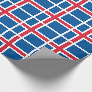 Papel De Presente Bandeira da Islândia