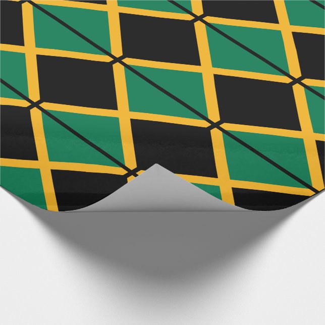 Papel De Presente bandeira da Jamaica (Ponta)