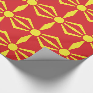 Papel De Presente Bandeira da Macedônia do Norte