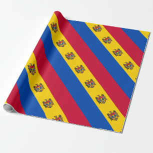 Papel De Presente Bandeira da Moldávia