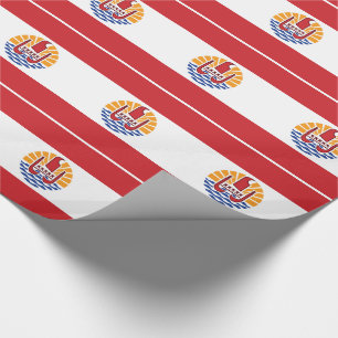 Papel De Presente Bandeira da Polinésia Francesa