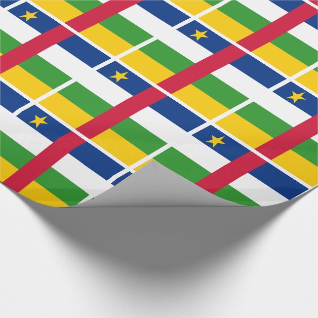 Papel De Presente Bandeira da República Centro-Africana (Ponta)