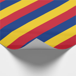 Papel De Presente Bandeira da Romênia