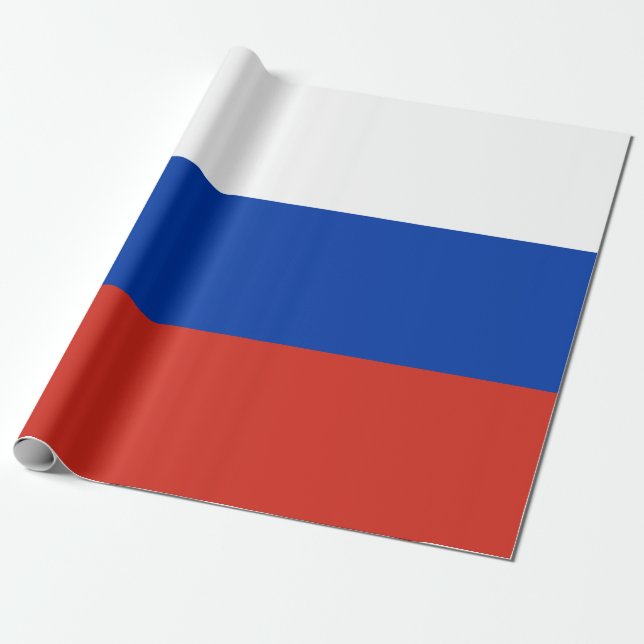 Papel De Presente Bandeira da Rússia (Rússia) (Desenrolado)