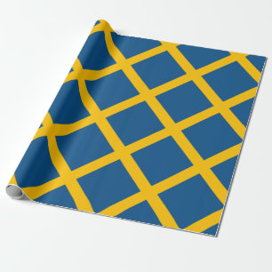 Papel De Presente Bandeira da suecia