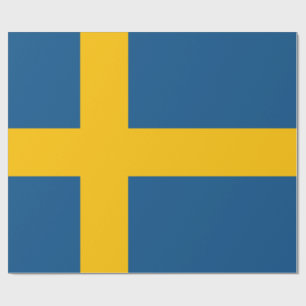 Papel De Presente Bandeira da suecia