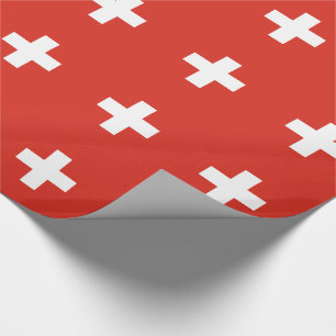 Papel De Presente Bandeira da Suíça