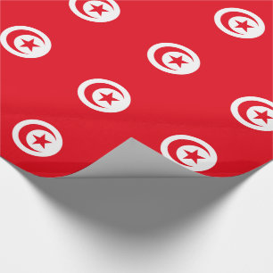 Papel De Presente Bandeira da Tunísia