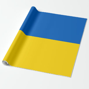 Papel De Presente Bandeira da Ucrânia