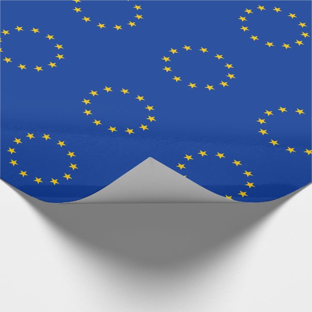 Papel De Presente Bandeira da União Europeia (Ponta)