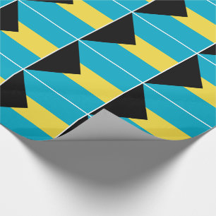 Papel De Presente Bandeira das Bahamas
