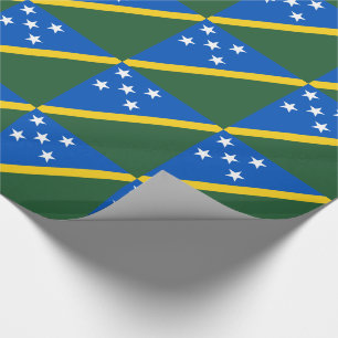 Papel De Presente Bandeira das Ilhas Salomão